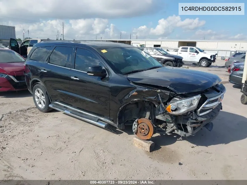 2013 Dodge Durango Crew VIN: 1C4RDHDG0DC582915 Lot: 40357723