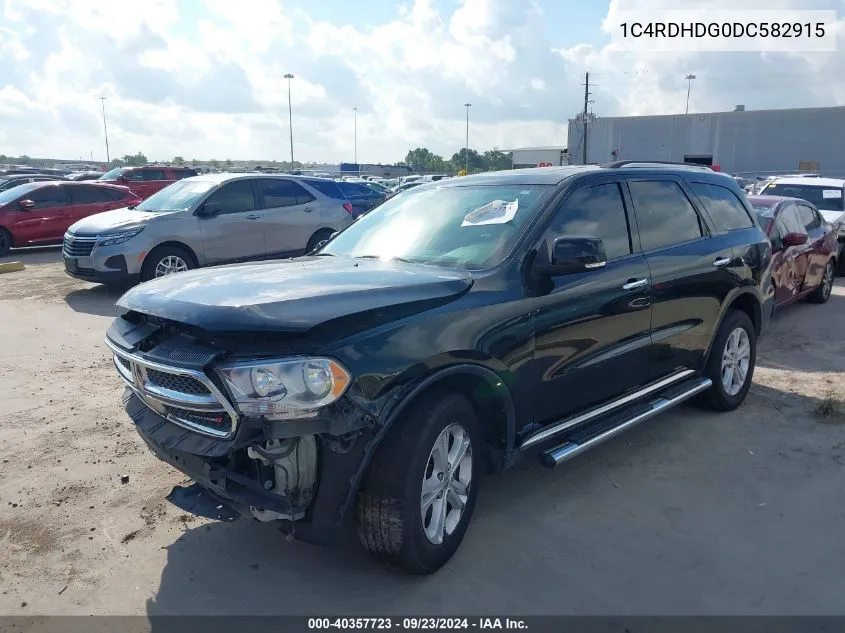 2013 Dodge Durango Crew VIN: 1C4RDHDG0DC582915 Lot: 40357723