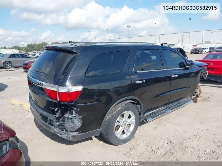 2013 Dodge Durango Crew VIN: 1C4RDHDG0DC582915 Lot: 40357723