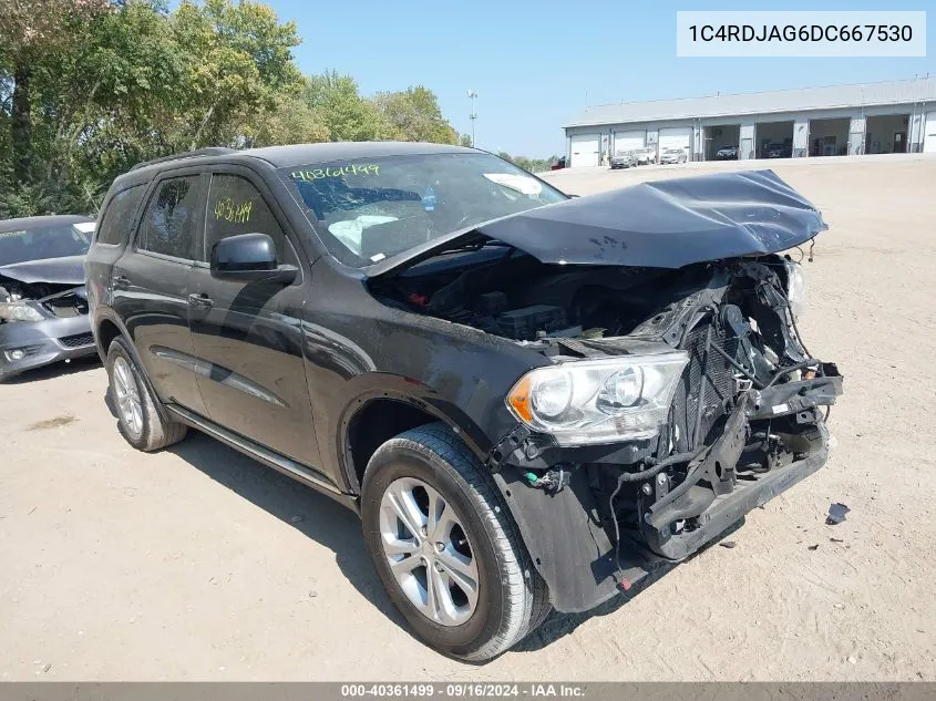 2013 Dodge Durango Sxt VIN: 1C4RDJAG6DC667530 Lot: 40361499