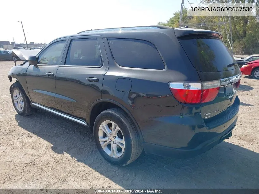 2013 Dodge Durango Sxt VIN: 1C4RDJAG6DC667530 Lot: 40361499