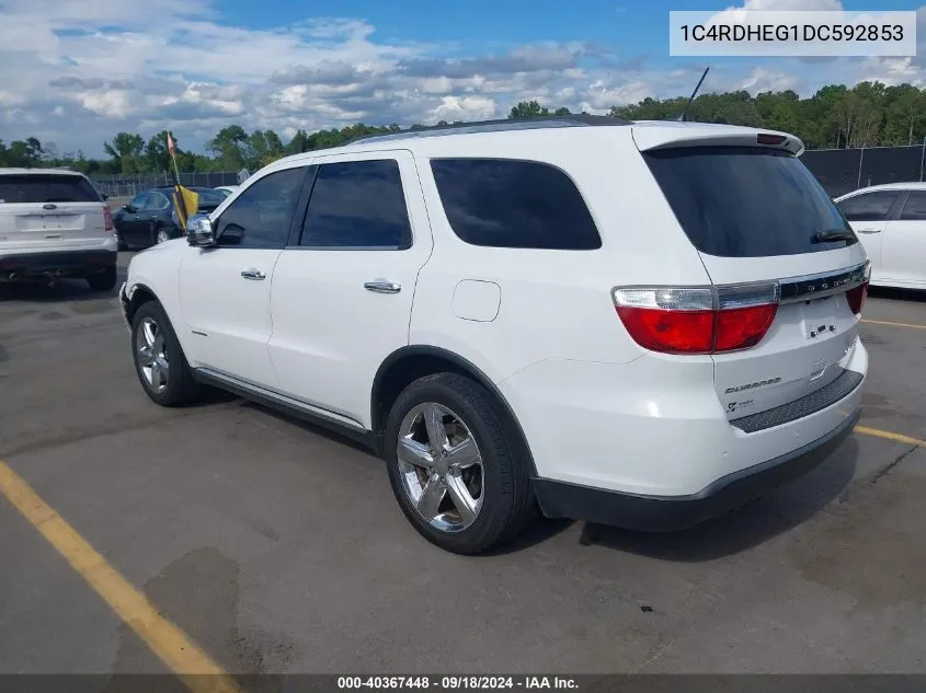 2013 Dodge Durango Citadel VIN: 1C4RDHEG1DC592853 Lot: 40367448