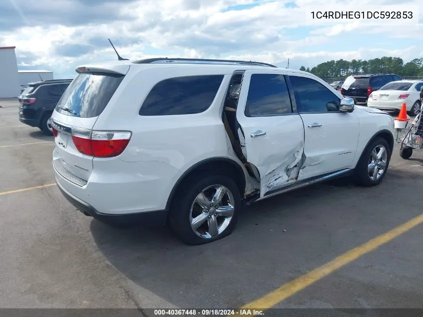 2013 Dodge Durango Citadel VIN: 1C4RDHEG1DC592853 Lot: 40367448