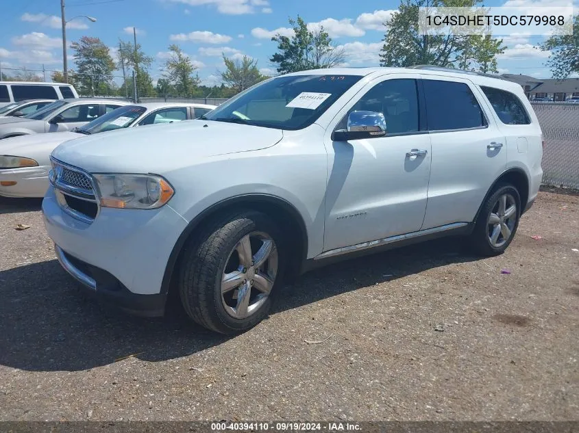 1C4SDHET5DC579988 2013 Dodge Durango Citadel