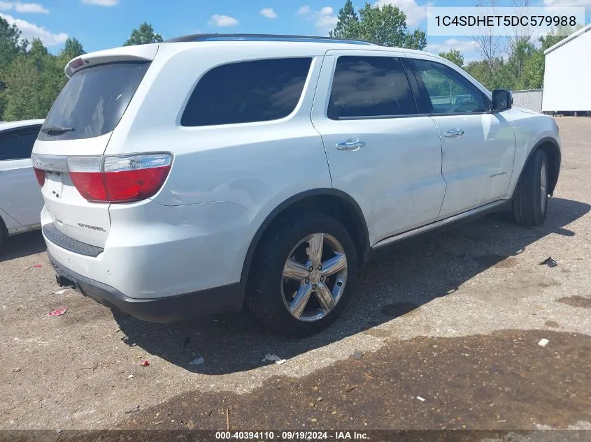 2013 Dodge Durango Citadel VIN: 1C4SDHET5DC579988 Lot: 40394110