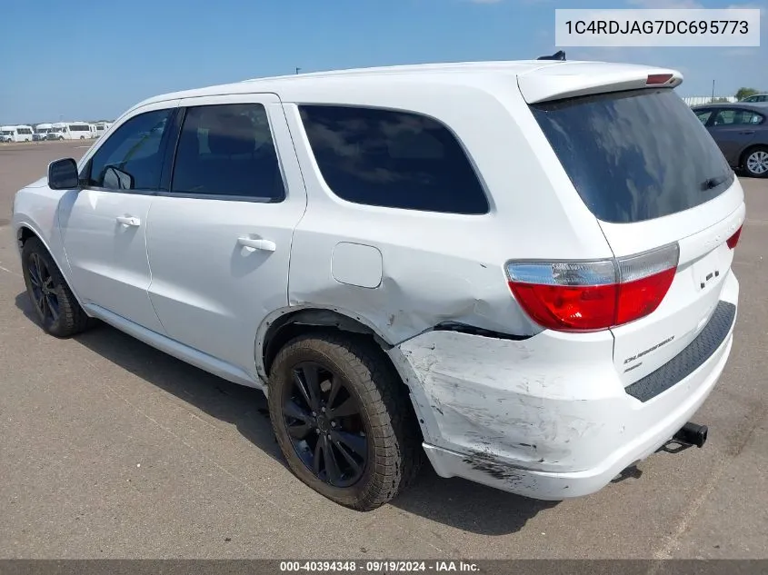 1C4RDJAG7DC695773 2013 Dodge Durango Sxt