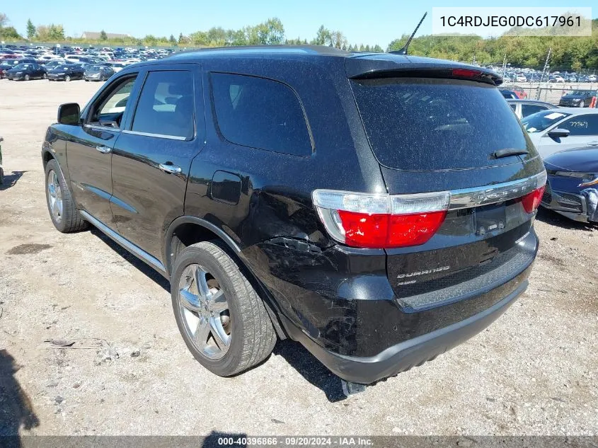 1C4RDJEG0DC617961 2013 Dodge Durango Citadel