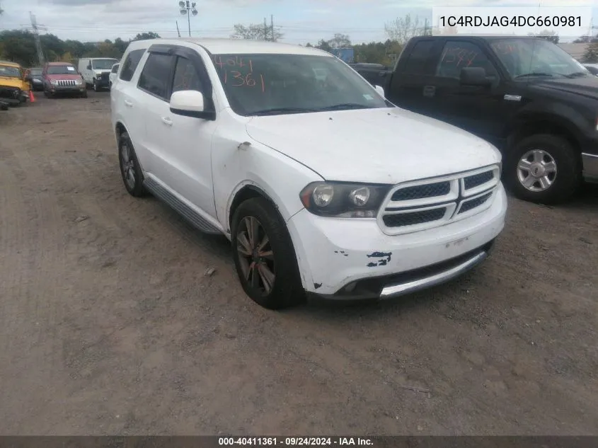 1C4RDJAG4DC660981 2013 Dodge Durango Sxt