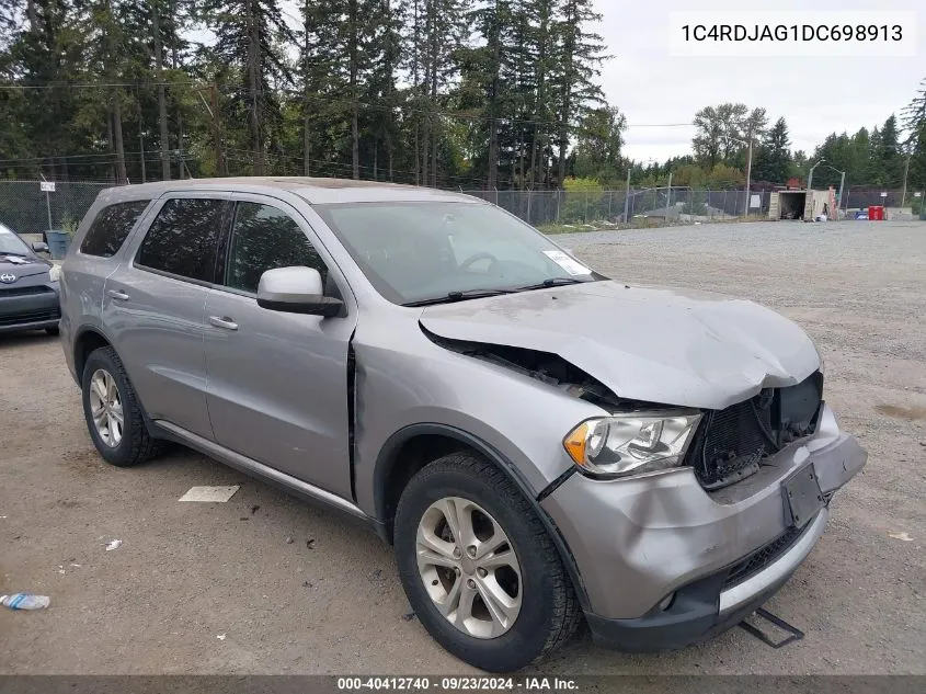 2013 Dodge Durango Sxt VIN: 1C4RDJAG1DC698913 Lot: 40412740