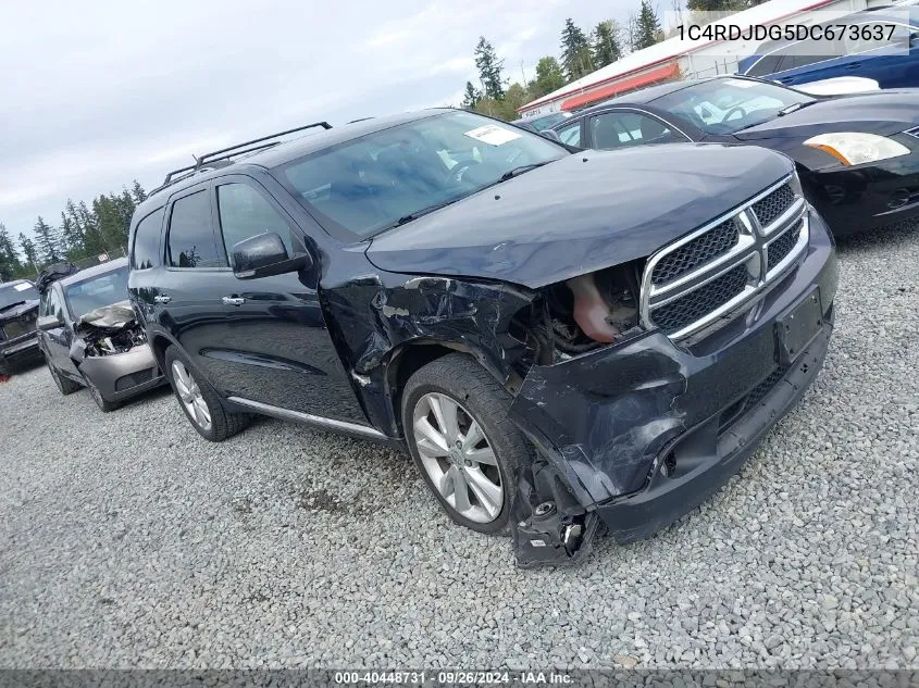 2013 Dodge Durango Crew VIN: 1C4RDJDG5DC673637 Lot: 40448731