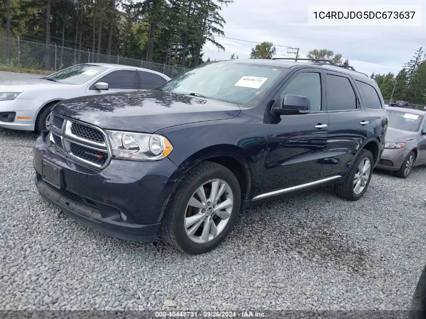 2013 Dodge Durango Crew VIN: 1C4RDJDG5DC673637 Lot: 40448731