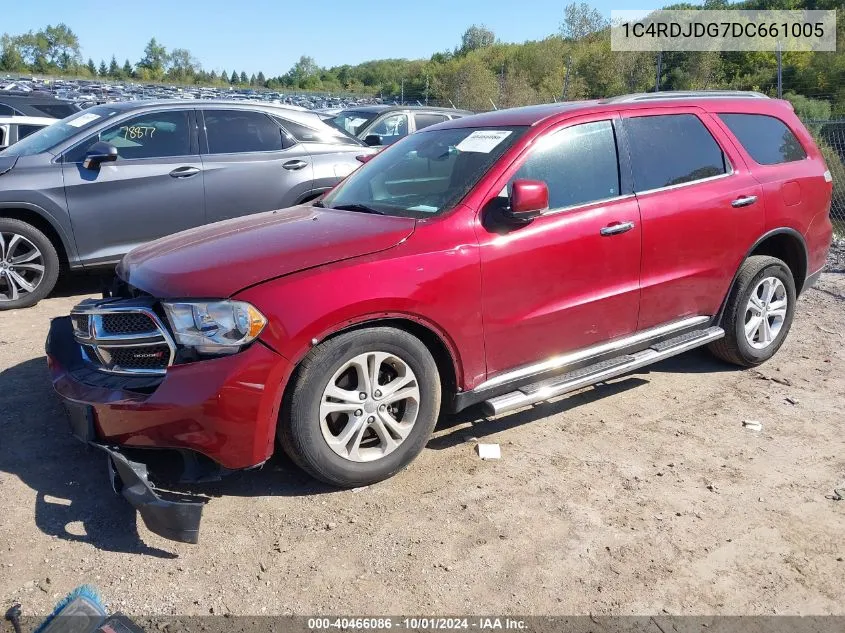 2013 Dodge Durango Crew VIN: 1C4RDJDG7DC661005 Lot: 40466086