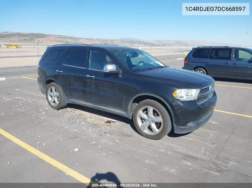 2013 Dodge Durango Citadel VIN: 1C4RDJEG7DC668597 Lot: 40469686