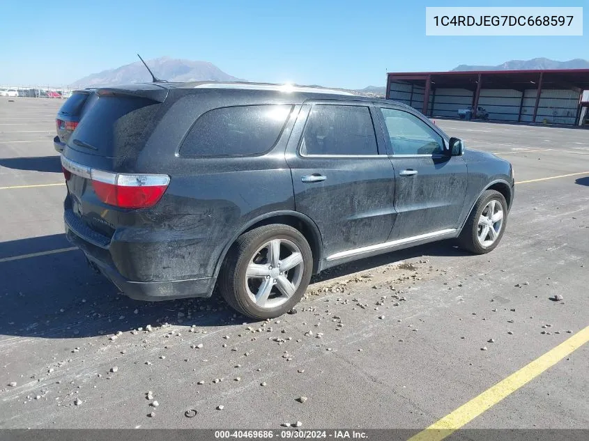 1C4RDJEG7DC668597 2013 Dodge Durango Citadel