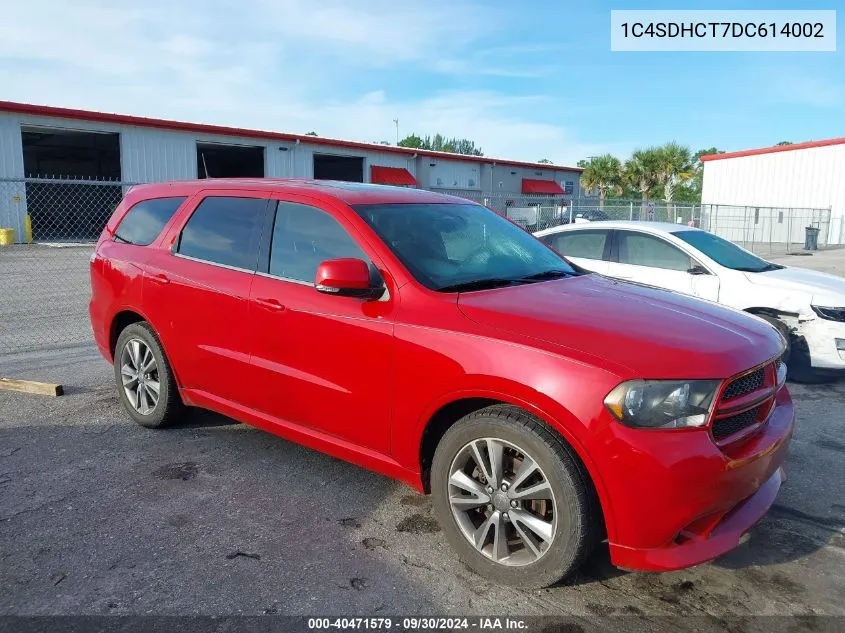 2013 Dodge Durango R/T VIN: 1C4SDHCT7DC614002 Lot: 40471579