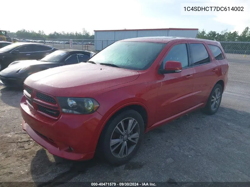 2013 Dodge Durango R/T VIN: 1C4SDHCT7DC614002 Lot: 40471579