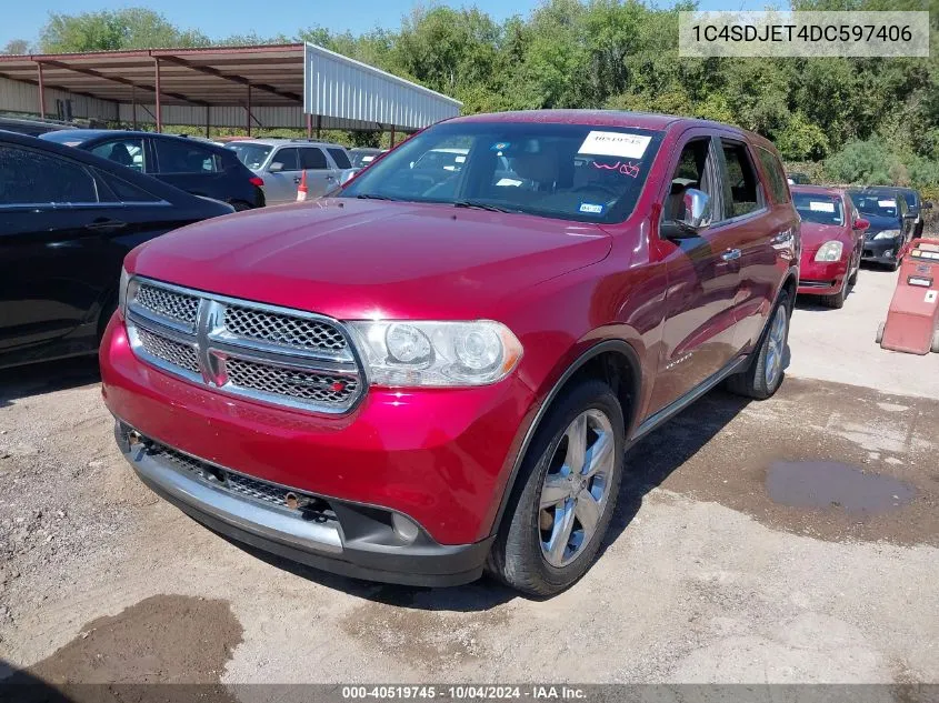 2013 Dodge Durango Citadel VIN: 1C4SDJET4DC597406 Lot: 40519745