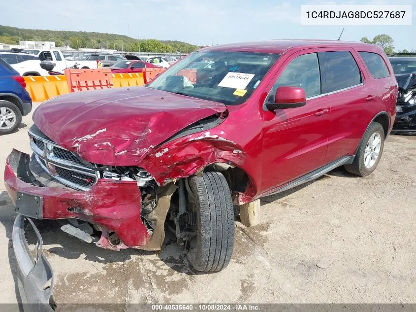 1C4RDJAG8DC527687 2013 Dodge Durango Sxt