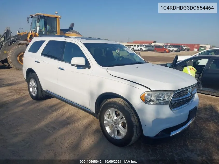 2013 Dodge Durango Crew VIN: 1C4RDHDG3DC654464 Lot: 40568042