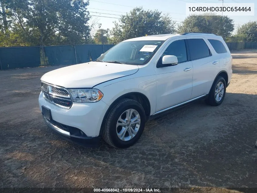 2013 Dodge Durango Crew VIN: 1C4RDHDG3DC654464 Lot: 40568042