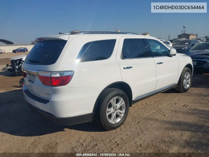 2013 Dodge Durango Crew VIN: 1C4RDHDG3DC654464 Lot: 40568042