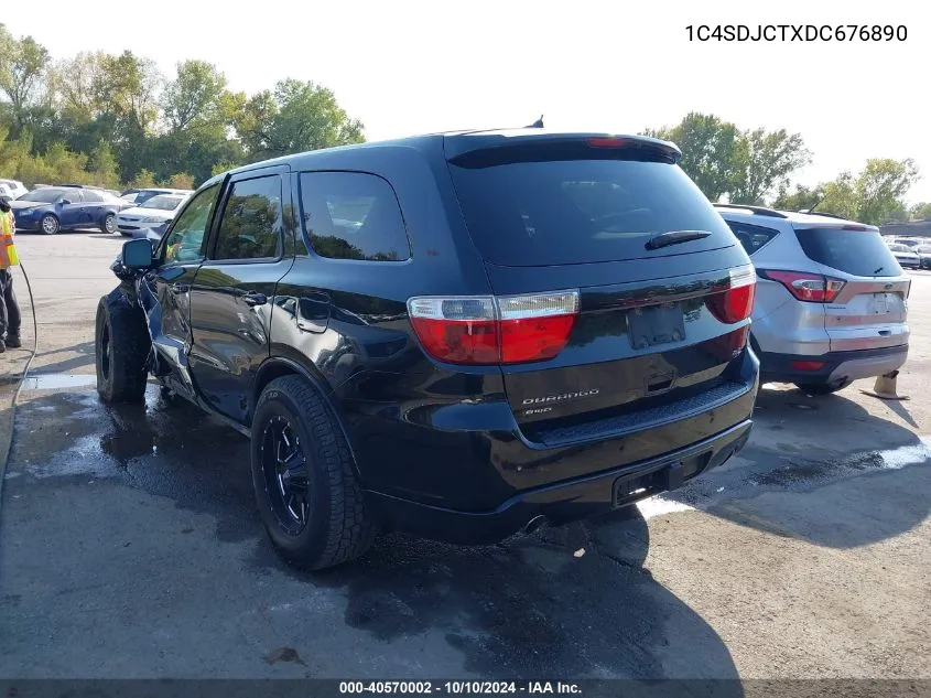 2013 Dodge Durango R/T VIN: 1C4SDJCTXDC676890 Lot: 40570002