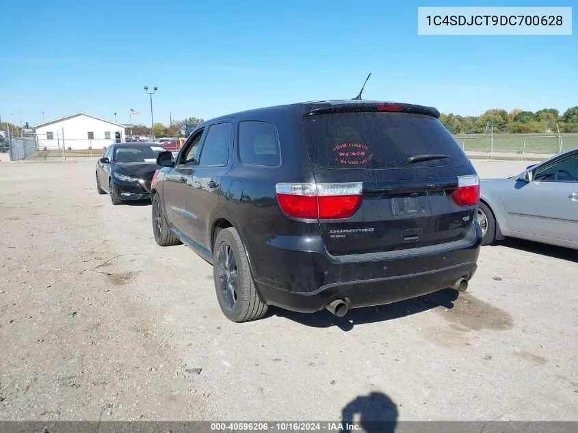 2013 Dodge Durango R/T VIN: 1C4SDJCT9DC700628 Lot: 40596206