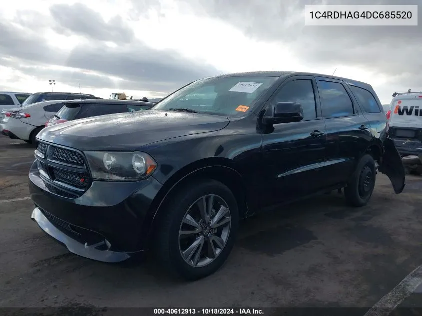 2013 Dodge Durango Sxt VIN: 1C4RDHAG4DC685520 Lot: 40612913