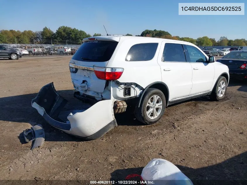 2013 Dodge Durango Sxt VIN: 1C4RDHAG5DC692525 Lot: 40620112