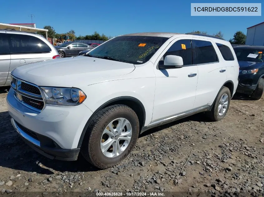 2013 Dodge Durango Crew VIN: 1C4RDHDG8DC591622 Lot: 40625828