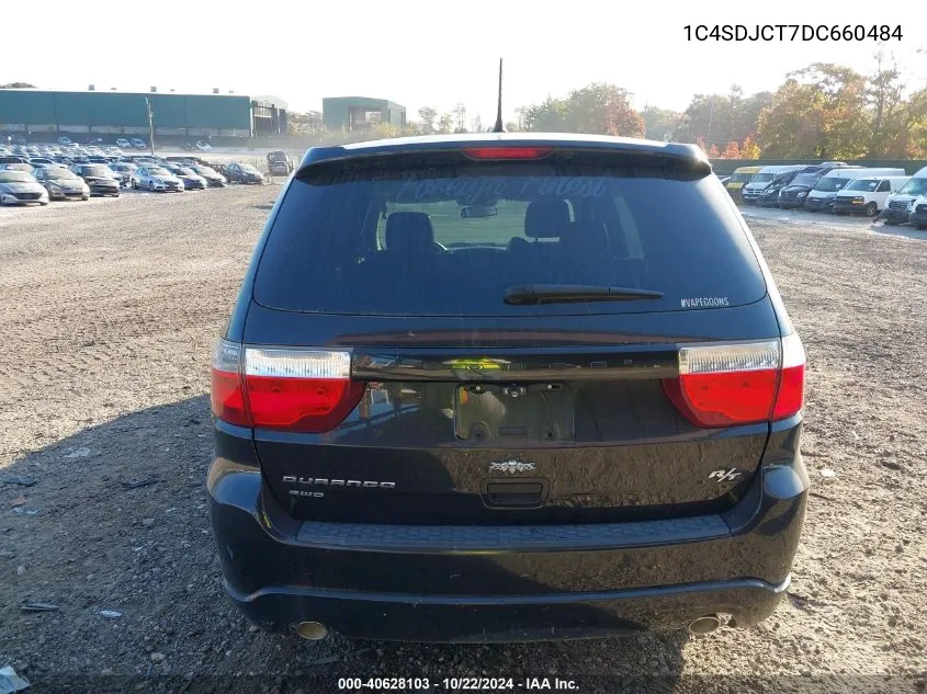 2013 Dodge Durango R/T VIN: 1C4SDJCT7DC660484 Lot: 40628103