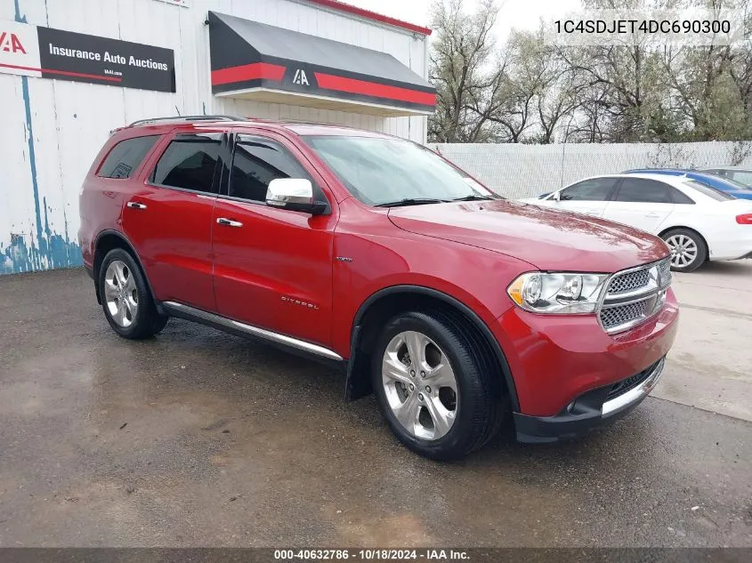 2013 Dodge Durango Citadel VIN: 1C4SDJET4DC690300 Lot: 40632786