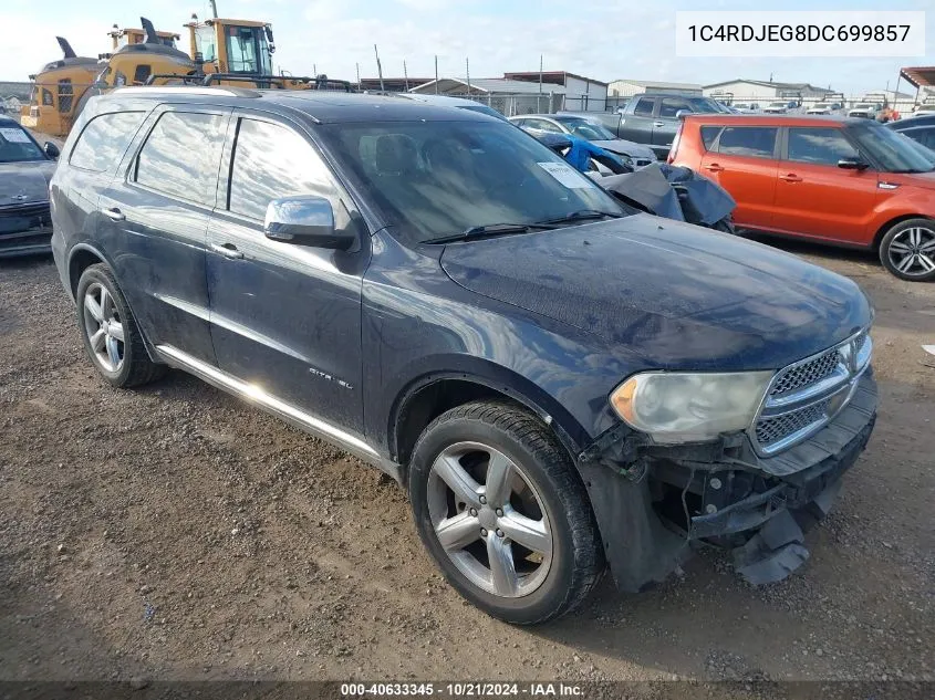 2013 Dodge Durango Citadel VIN: 1C4RDJEG8DC699857 Lot: 40633345