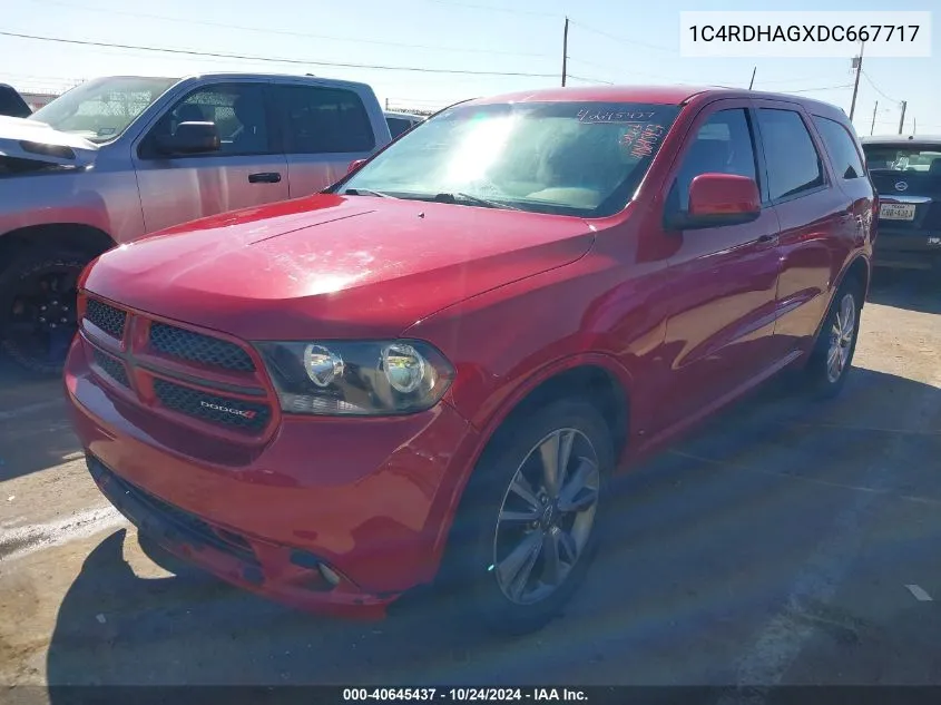 1C4RDHAGXDC667717 2013 Dodge Durango Sxt