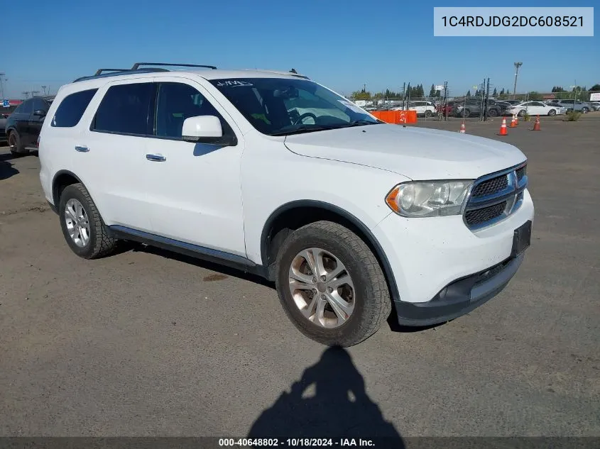 2013 Dodge Durango Crew VIN: 1C4RDJDG2DC608521 Lot: 40648802