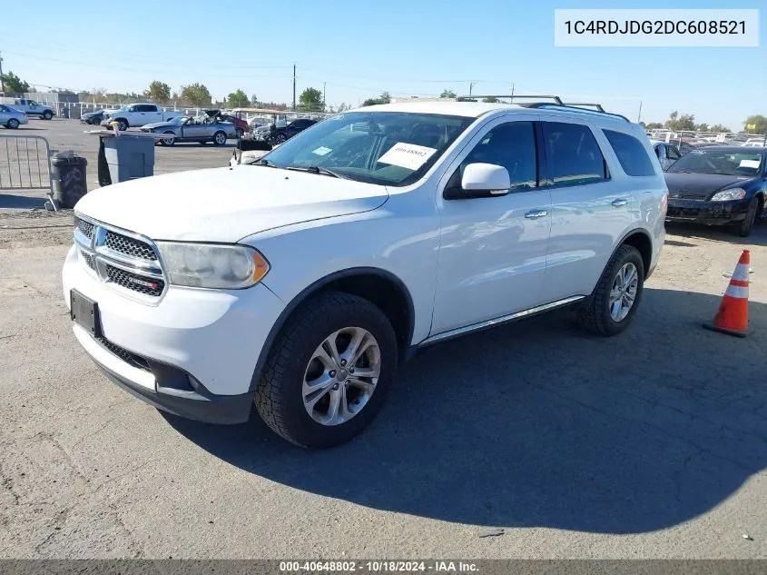 2013 Dodge Durango Crew VIN: 1C4RDJDG2DC608521 Lot: 40648802