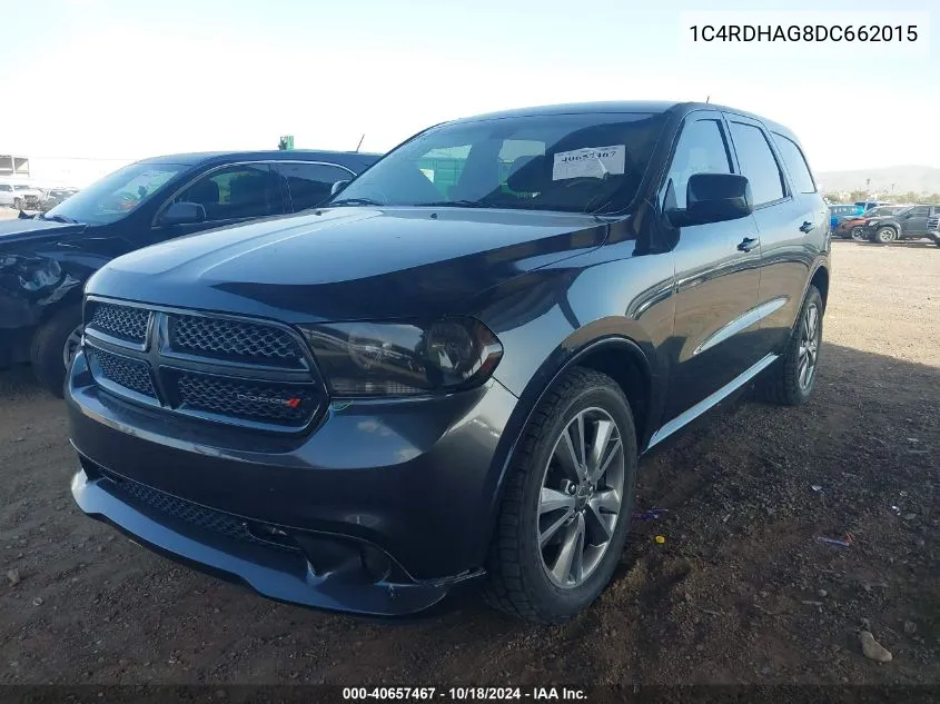 2013 Dodge Durango Sxt VIN: 1C4RDHAG8DC662015 Lot: 40657467