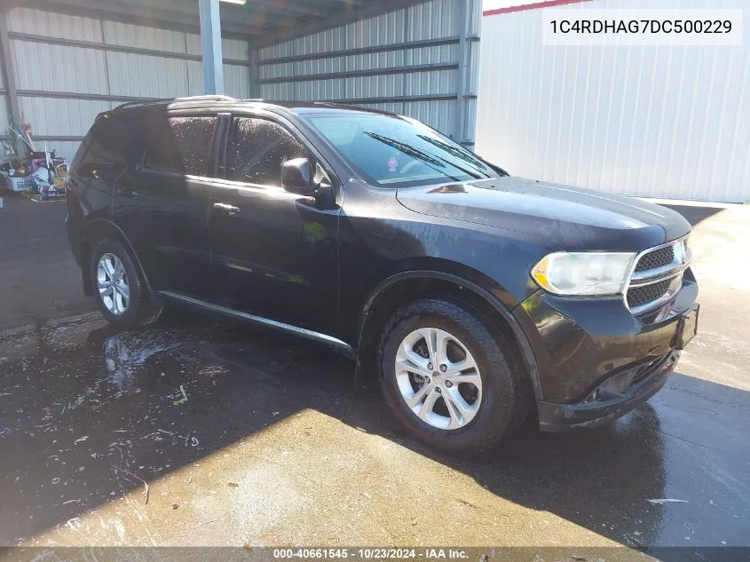 2013 Dodge Durango Sxt VIN: 1C4RDHAG7DC500229 Lot: 40661545