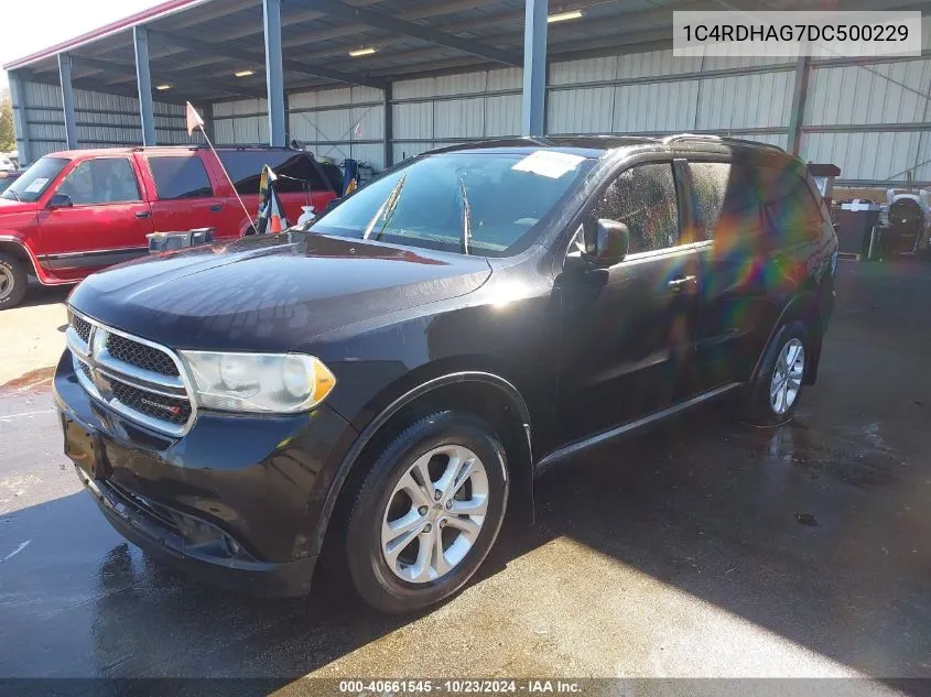 2013 Dodge Durango Sxt VIN: 1C4RDHAG7DC500229 Lot: 40661545