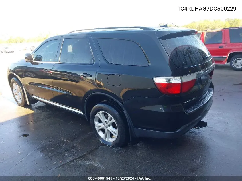 2013 Dodge Durango Sxt VIN: 1C4RDHAG7DC500229 Lot: 40661545