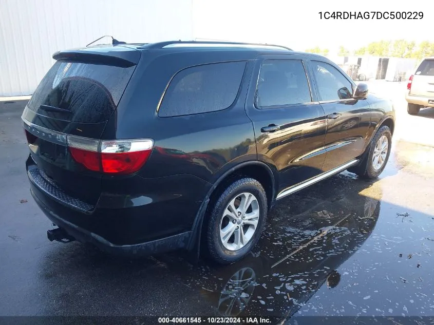 2013 Dodge Durango Sxt VIN: 1C4RDHAG7DC500229 Lot: 40661545