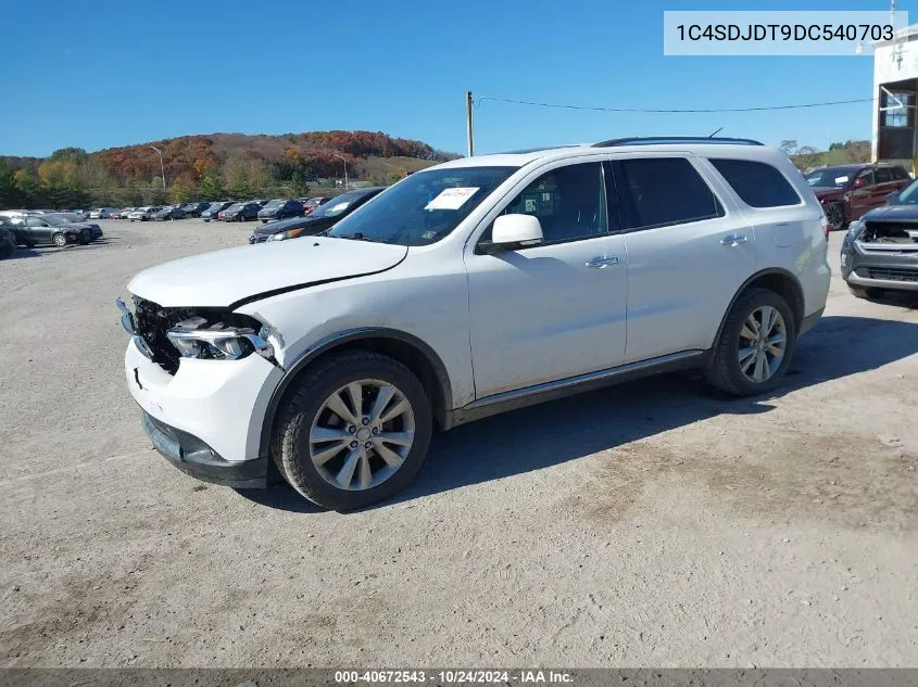 2013 Dodge Durango Crew VIN: 1C4SDJDT9DC540703 Lot: 40672543