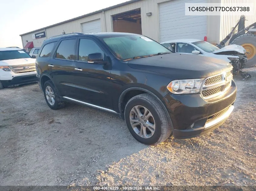 2013 Dodge Durango Crew VIN: 1C4SDHDT7DC637388 Lot: 40676229