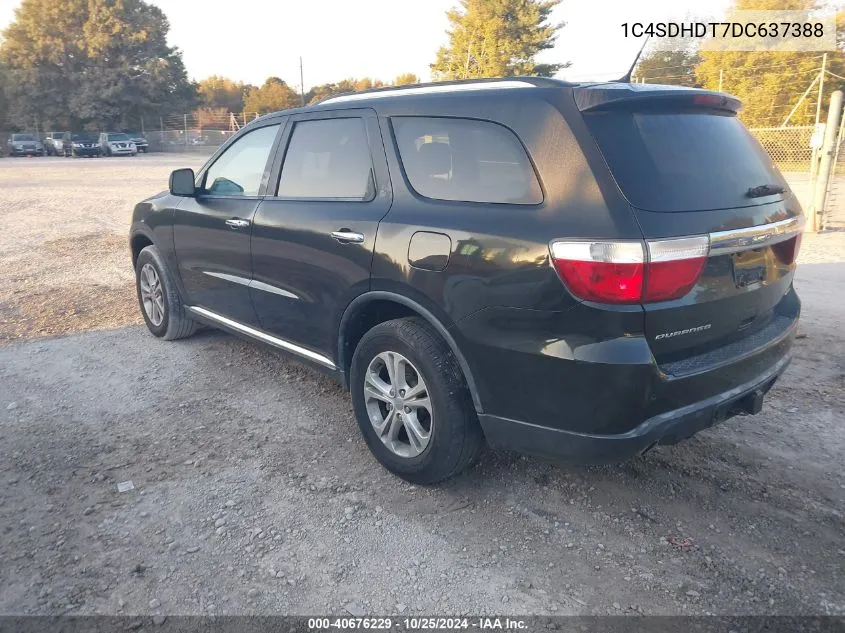 2013 Dodge Durango Crew VIN: 1C4SDHDT7DC637388 Lot: 40676229