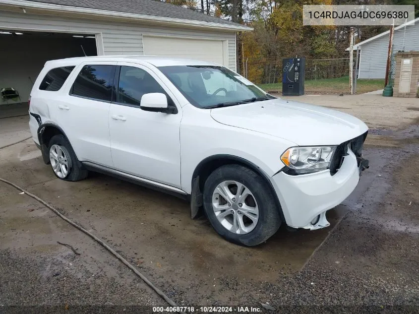 2013 Dodge Durango Sxt VIN: 1C4RDJAG4DC696380 Lot: 40687718