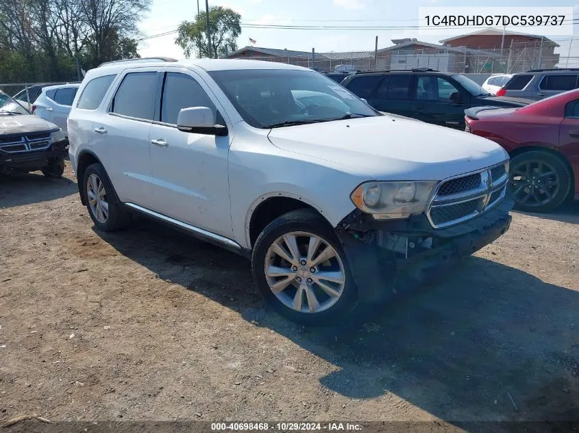 2013 Dodge Durango Crew VIN: 1C4RDHDG7DC539737 Lot: 40698468