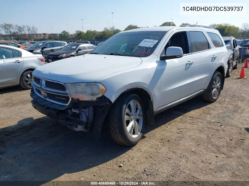 2013 Dodge Durango Crew VIN: 1C4RDHDG7DC539737 Lot: 40698468