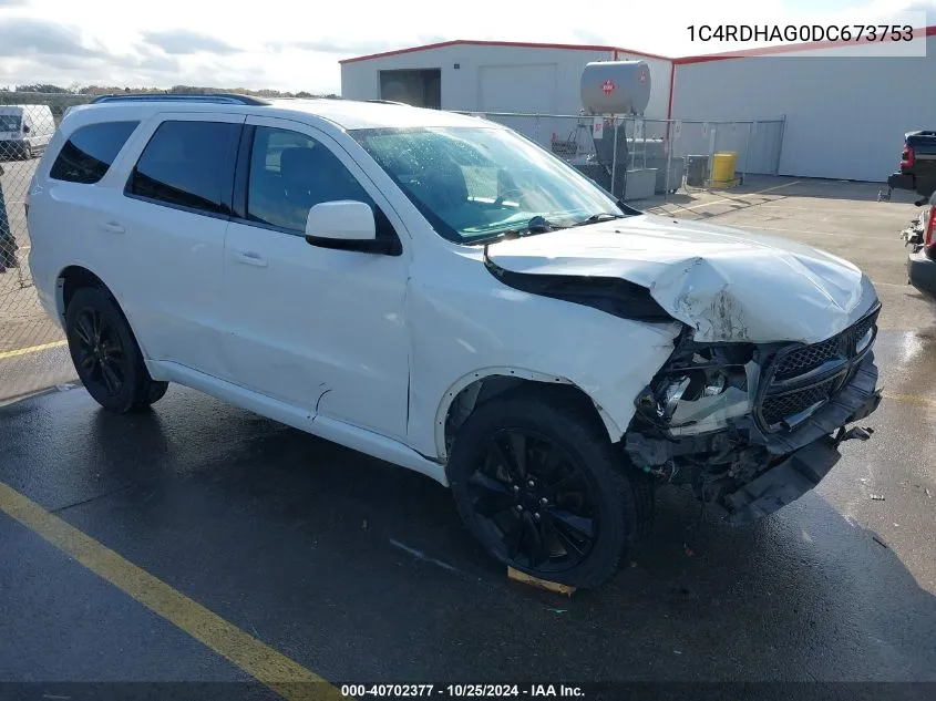 2013 Dodge Durango Sxt VIN: 1C4RDHAG0DC673753 Lot: 40702377