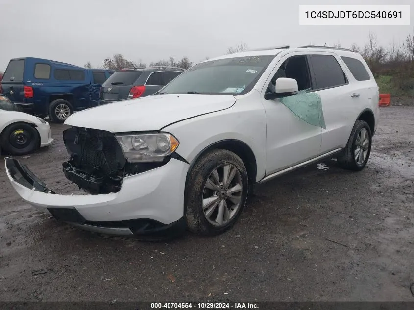 2013 Dodge Durango Crew VIN: 1C4SDJDT6DC540691 Lot: 40704554