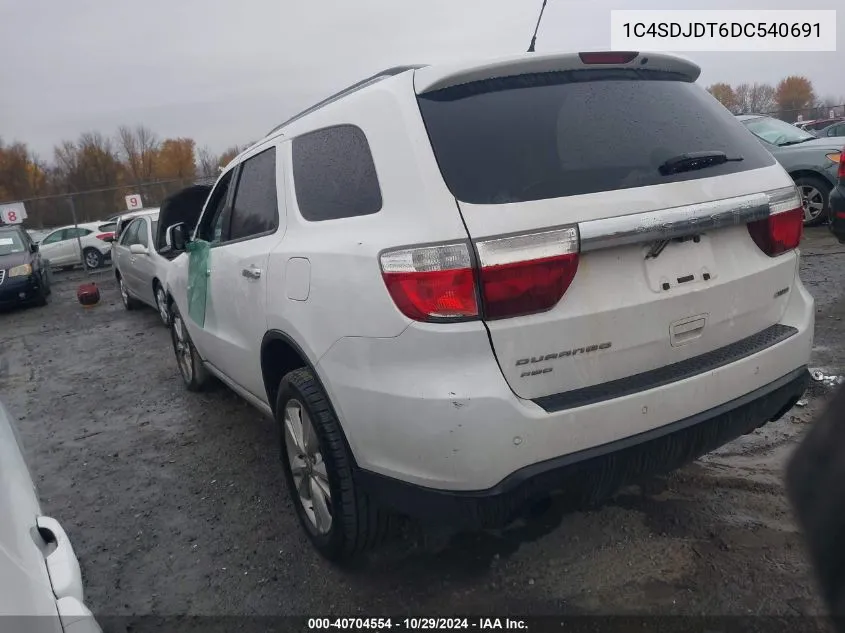 2013 Dodge Durango Crew VIN: 1C4SDJDT6DC540691 Lot: 40704554